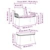 vidaXL Ensemble de salle &agrave; manger pour jardin 2 pcs Naturel polyrotin
