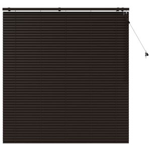vidaXL Store V&eacute;nitien Marron fonc&eacute; 155 x 160 cm 35 mm
