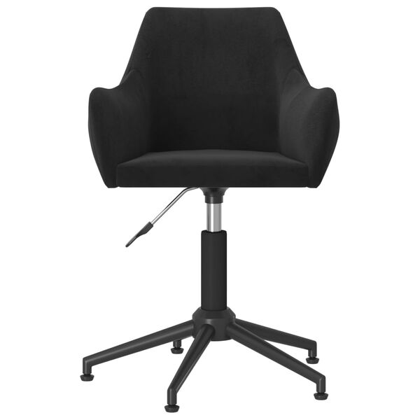 vidaXL Chaises pivotantes &agrave; manger lot de 6 noir velours