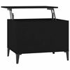 vidaXL Table basse Noir 60x44,5x45 cm Bois d'ing&eacute;nierie