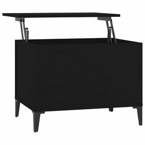 vidaXL Table basse Noir 60x44,5x45 cm Bois d'ing&eacute;nierie