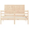 vidaXL Cadre de lit sans matelas 140x190 cm bois massif