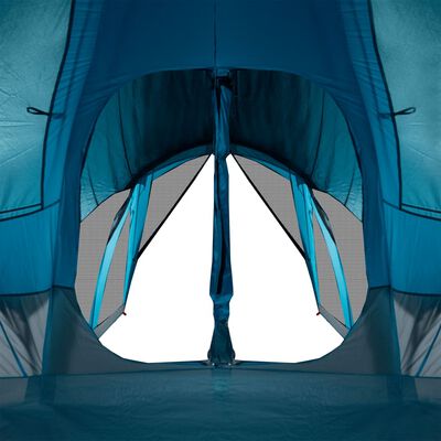 vidaXL Tente familiale tipi 8 personnes bleu imperméable