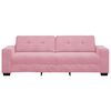 vidaXL | Sofa 3 places | avec coussin Rose Velours