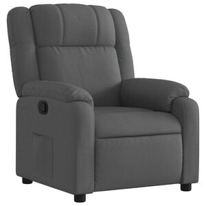 vidaXL Fauteuil inclinable Gris fonc&eacute; Tissu