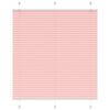 vidaXL Store pliss&eacute; rose 115x100 cm largeur du tissu 114,4cm polyester