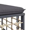vidaXL Salon de jardin 5 pcs avec coussins anthracite résine tressée