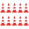 vidaXL Ensemble de cônes avec 10 m de chaîne Rouge et blanc