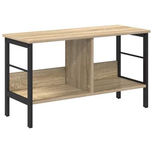 vidaXL &Eacute;tag&egrave;re 2 niveaux 82 x 32 x 47 cm Bois d'ing&eacute;nierie