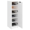 vidaXL Armoire &agrave; chaussures Blanc 30x35x100 cm Bois d'ing&eacute;nierie