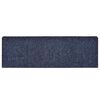 vidaXL Tapis d'escalier autocollants 30 pièces 65 x 21 x 4 cm Bleu Bord rectangulaire