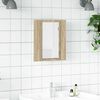 vidaXL Armoire à miroir LED de bain Chêne sonoma 40x12x45 cm Acrylique