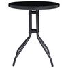 vidaXL Ensemble de bistro 3 pcs noir et anthracite