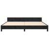 vidaXL Cadre de lit sans matelas noir 200x200 cm velours