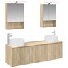 vidaXL Ensemble d'armoire de salle de bain 5 pc Ch&ecirc;ne Sonoma