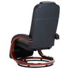 vidaXL Fauteuil inclinable TV Noir Similicuir