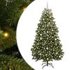 vidaXL Sapin de No&euml;l artificiel avec 300 LED Vert 180 cm PVC et m&eacute;tal