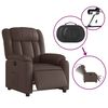 vidaXL Fauteuil inclinable &eacute;lectrique Marron Similicuir