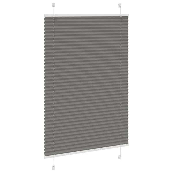 vidaXL Store pliss&eacute; anthracite 95x150 cm largeur du tissu 94,4 cm