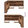 vidaXL T&ecirc;te de lit de rangement Bois Ancien 140 cm Bois d'ing&eacute;nierie