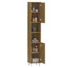 vidaXL Armoire de bain Ch&ecirc;ne fum&eacute; 30x30x179 cm Bois d'ing&eacute;nierie