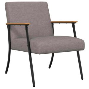 vidaXL fauteuil Taupe tissu