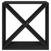 vidaXL Armoire à vin Noir 62x25x62 cm Bois de pin massif