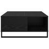 vidaXL Table basse Chêne noir 80 x 80 x 36,5 cm Bois d'ingénierie