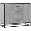 vidaXL Buffet sonoma gris 92x35x76 cm bois d'ingénierie