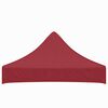 vidaXL Toit de tente de r&eacute;ception 2x2 m Bordeaux 270 g/m&sup2;