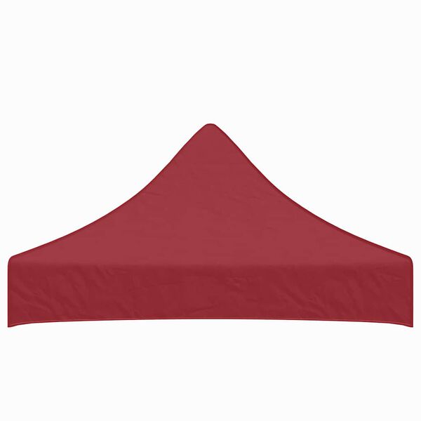 vidaXL Toit de tente de r&eacute;ception 2x2 m Bordeaux 270 g/m&sup2;