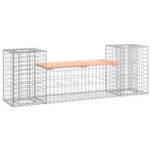vidaXL Banc de jardin design gabion 183x41x60,5 cm bois massif douglas