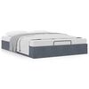 vidaXL Cadre de lit ottoman sans matelas gris foncé 140x190 cm velours