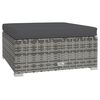 vidaXL Salon de jardin 6 pcs avec coussins R&eacute;sine tress&eacute;e Gris