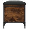 vidaXL Banc de rangement ch&ecirc;ne fum&eacute; 102x42x45 cm bois d'ing&eacute;nierie