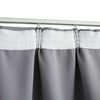 vidaXL Rideaux occultants avec crochets 2 pcs Gris 140x225 cm