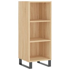 vidaXL Buffet ch&ecirc;ne sonoma 34,5x32,5x90 cm bois d'ing&eacute;nierie