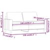 vidaXL Canap&eacute; &agrave; 2 places Marron 140 cm Similicuir
