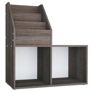 vidaXL Porte-revue pour enfants Gris et ch&ecirc;ne sonoma Bois d&rsquo;ing&eacute;nierie