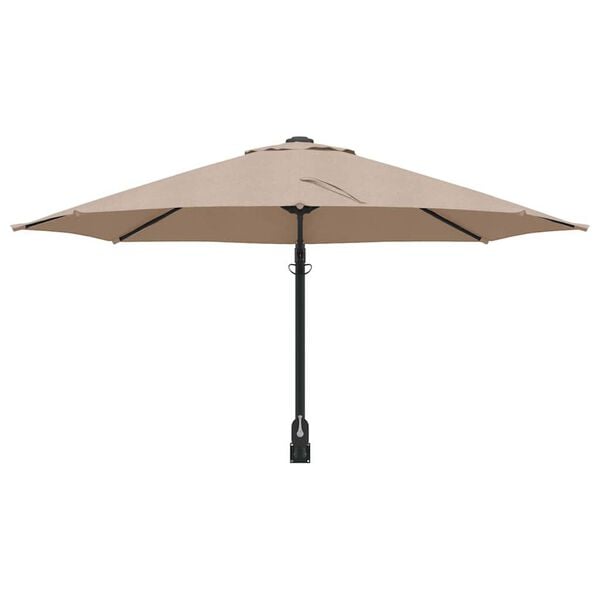 vidaXL Parasol de jardin Taupe et Noir 248 x 248 x 148 cm