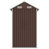 vidaXL Abri de jardin marron 192x152,5x237 cm acier galvanisé