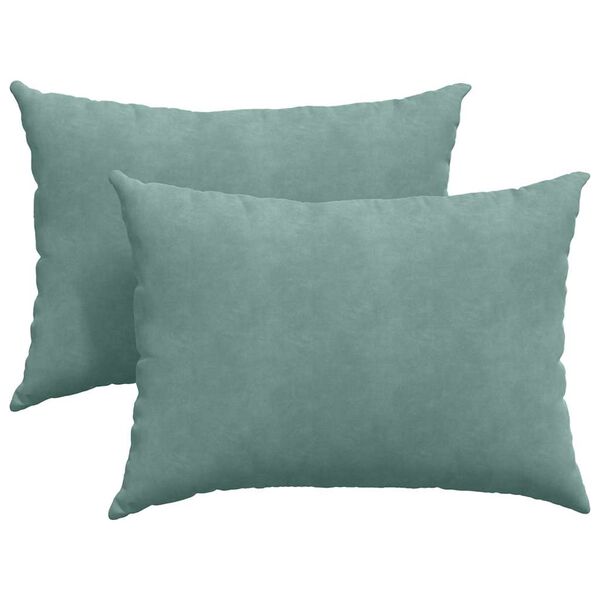 vidaXL Coussins de canapé 2 pcs Vert Mer 70 x 50 cm