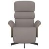vidaXL Fauteuil inclinable avec repose-pieds taupe tissu