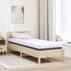 vidaXL Matelas Blanc et Gris 80 x 200 cm Tissu jacquard