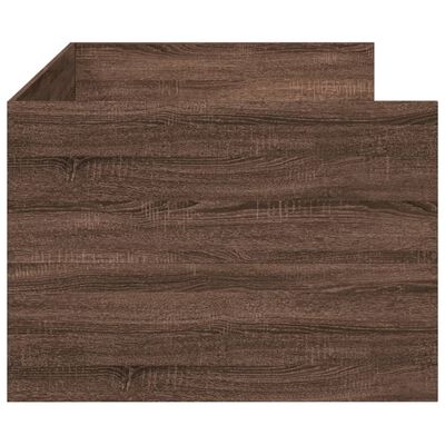 vidaXL Lit de jour avec tiroirs sans matelas chêne marron 75x190 cm