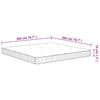 vidaXL Matelas à ressorts ensachés moyen 200x200 cm