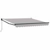 vidaXL Auvent r&eacute;tractable Gris clair 350 x 250 cm