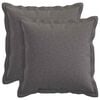 vidaXL Coussin HOUTEN 2 pi&egrave;ces Gris clair Lin synth&eacute;tique