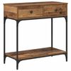 vidaXL Table console Bois ancien 75 x 34,5 x 75 cm Bois d'ing&eacute;nierie