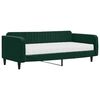 vidaXL Lit de jour avec matelas vert fonc&eacute; 100x200 cm velours